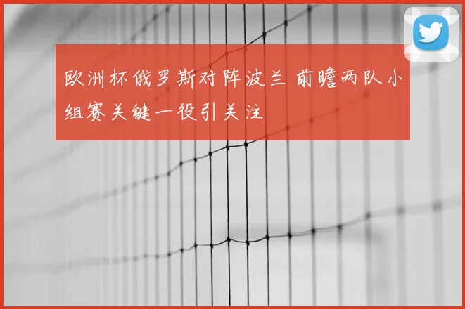 欧洲杯俄罗斯对阵波兰 前瞻两队小组赛关键一役引关注